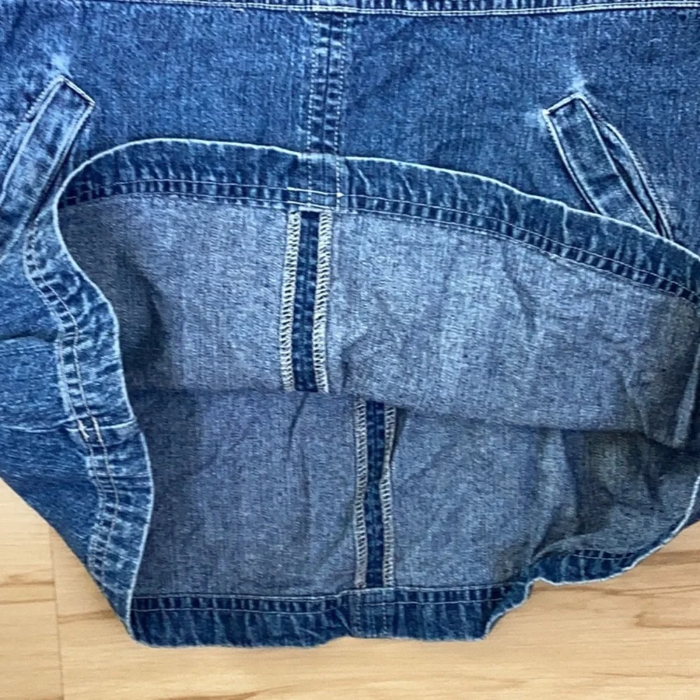 Gap Girls Denim Jumper Dress With Pockets Medium